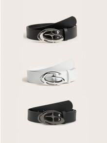 1 条朋克风格星月扣黑色皮带，美国复古新款 Y2K 高端装饰腰带，韩国时尚，年轻人的极简主义设计