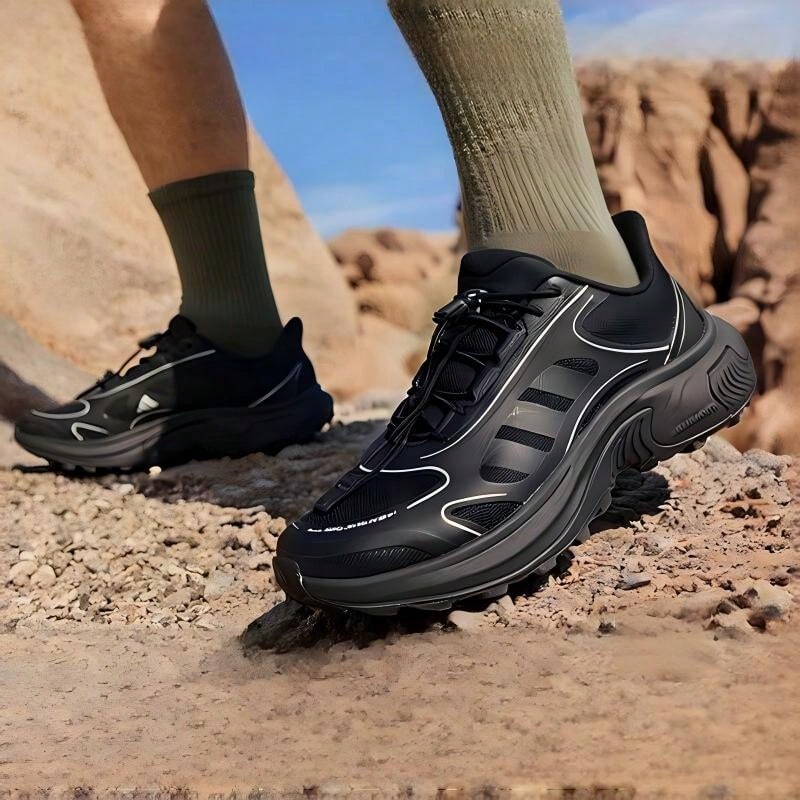 Adidas Unisex Outdoor Sports Anti-Slip Casual Running Hiking Shoes - Black - View 1