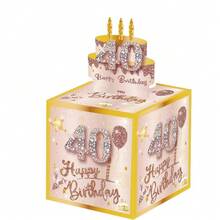 16/18岁生日拉出式红包礼盒，内含贺卡，创意惊喜派对生日红包礼盒 - 彩色 - 查看 6