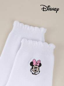 Disney 1/5/10 Pairs, Mickey, Minnie, Daisy Cartoon Embroidered Pattern Women's Mid-Calf Leg Warmers Set, White, Unisex, Couples Leg Warmers, Women's Leg Warmers, Ladies Leg Warmers, White Leg Warmers, Women's Leg Warmers, Loose Leg Warmers, Unisex Crew Leg Warmers, Invisible Leg Warmers, Soft & Breathable Women's Leg Warmers - Multicolor - View 10