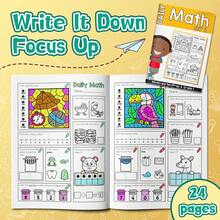 Everyday Math Activity Workbook – Mixed Practice With Number Skills And Calculations, Fun Color-By-Math Pages, Word Problems And Logic Tasks, Clear Step-By-Step Exercises, Builds Number Sense, Focus And Confidence - Daily Math - View 8