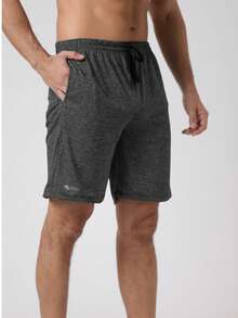 Kit Of 3 Plus Size Dry Fit Bermuda Shorts For Gym And Workout - 鉛/葡萄酒/綠色 - 查看 2