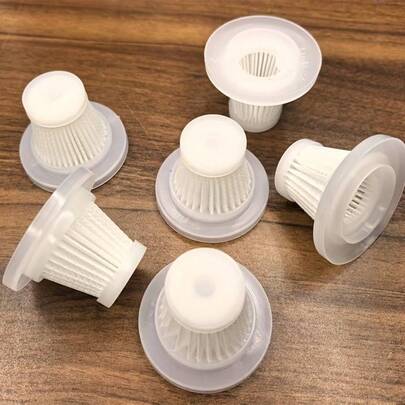 6个装手持吸尘器滤芯 | 适用于无线和便携式吸尘器，高效家用和车载滤芯，耐用材质