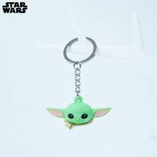 StarWars 1个官方星球大战曼达洛人钥匙扣 - 柔软PVC材质钥匙扣 - 可爱背包装饰 - 星球大战粉丝礼物 - Grogu - 彩色 - 查看 3
