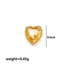 12件套DIY首饰配件 - 镂空心形糖果色多巴胺吊坠项链、耳环、包包装饰，适合手工爱好者，情人节礼物 - 金色 - 查看 17