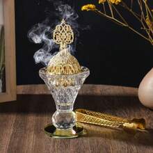 1 Set Luxury Gold Incense Burner, Including Mabhara, Alois, And Bakur Incense Burners. Suitable For Home, Outdoor, Aromatherapy, Holiday Gifts, And Daily Use - Multicolor - View 14