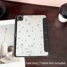 1个三折星空平板电脑保护套（双色） - 防震保护套，带可调节支架，简约星空美学设计，带笔槽，适用于 iPad 10.9/10.2/Air 第五代/Pro 11/第十代/9.7/Air 2/iPad（第七代）/iPad（第八代）/iPad Air 4/5/iPad Pro 11/iPad 第十代 10.9 英寸 2022 款智能保护套/iPad Air 13（M3 2025）/iPad Air 11（M3 2025）/iPad Air 11（A16 2025），具备自动睡眠/唤醒功能 - 彩色 - 查看 9