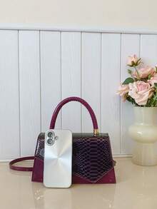 Casual Minimalist Small Square Bag, Fashionable Women's Shoulder Bag, New Stylish Crossbody Bag - Multicolor - View 9