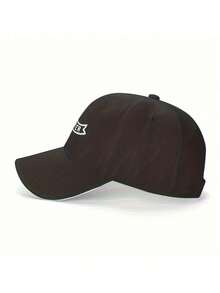 Walther Sports Baseball Cap - Lightweight, 100% Polyester, Hand Washable, Slogan Embroidery, Inelastic, Unisex - 黑色 - 查看 3