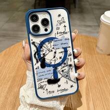Handyhülle - Kompatibel mit iPhone 17, 16 Pro Max, 15, 14 Plus, 13, 12 und 11, dieses neue 2025 Modetrend-Design verfügt über eine Acrylhülle, die erdbebensicheren Schutz im klassischen Hybridstil bietet. - Schwarz - Übersicht 6