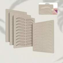 5pcs Microblading Practice Skin, Eyebrow Inkless Latex Tattoo Skin For Tattoo, Brow Makeup Practice, Silicone Skin Sheets - Apricot - View 1