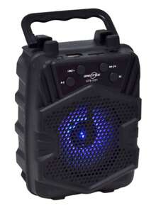 Bocina Bluetooth 3″ Luz LED y Soporte para Celular - Negro - Ver 4