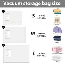 12pcs Vacuum Compression Bags Set With Portable USB Charging Pump,Save 80% Space,Suitable For Clothes, Luggage, Quilts And Blankets, Travel Necessities&Good Choice For Home Furnishings - họa tiết ca rô - Xem 3