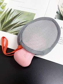 Elastic Soap Holder + Loofah Bath Sponge, Anti Slip Exfoliating Tool, Bathtub Shower Soap Storage Container, Essential Household Tool. - Multiple Styles - View 7