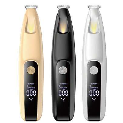 50dB Quiet Pet Grooming Clipper, Waterproof Rechargeable Trimmer With LED Light For Paws, Eyes, Ears, Face & Butt Of Small Dogs & Cats, Multi-Functional Pet Shaver