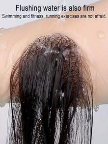 1x6英寸手工钩编男士假发 - 6英寸自然直发，超薄发际线设计，商务风格假发，适合所有人，耐用手工假发 - Natural Black - 查看 6