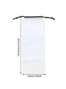 轻便有序的旅行：耐用的多功能帆布背包，配有抽绳和实用口袋，是返校必备单品 - 米色 - 查看 8