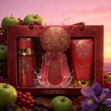 Lattafa BURPHISE Calabria – Women's Perfume Gift Set | Eau De Parfum 88ml + Spray 50ml + Perfumed Cream 88g