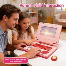 Educational Princess Laptop Toy Alphabet Keyboard With Sound And Light Animation, Enhances Cognitive Skills, Suitable For 3-Year-Old Children, A Gift For Early Learning And Growth - Multicolor - View 5
