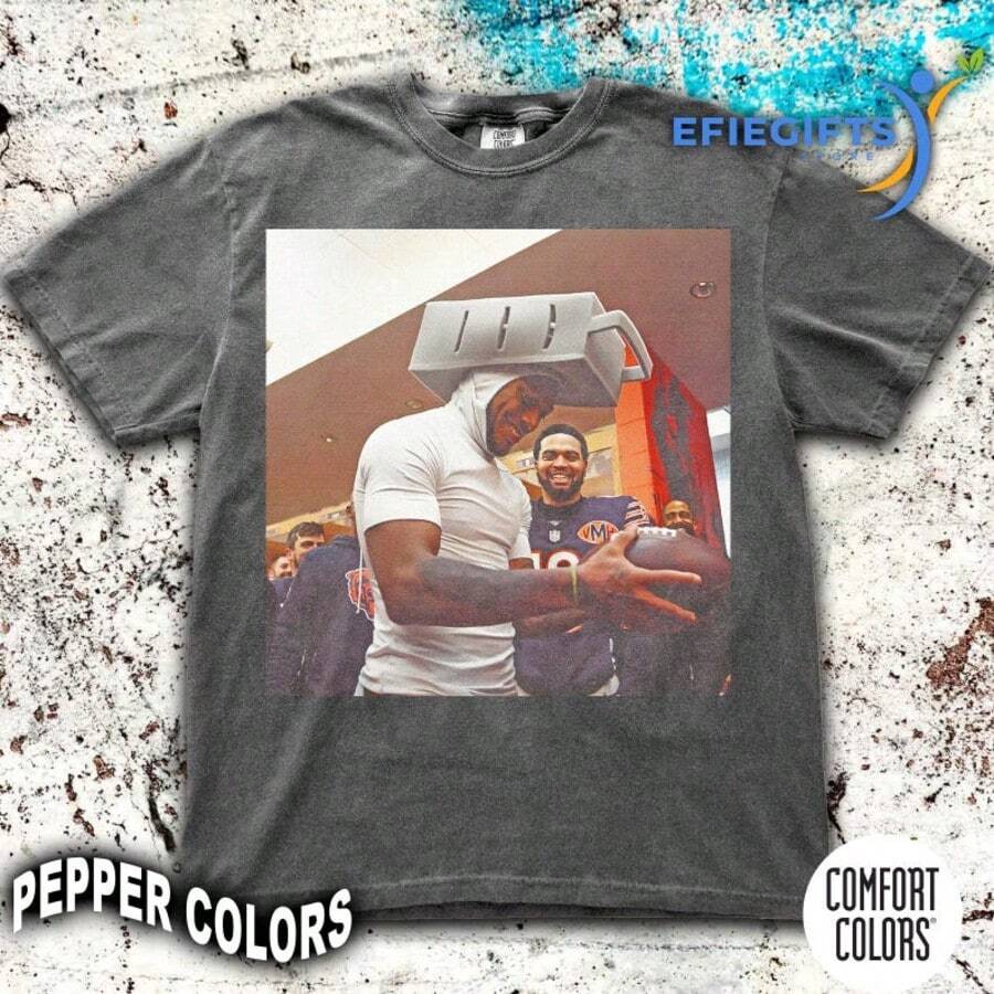 Limited Funny Meme Dj Moore Tee Shirt, Chicago Football Cheese Grader Joke T-Shirt, G - màu đen - Xem 1