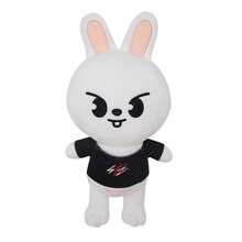 Cute Style Star Idol Plush Doll, Cute Cartoon Animal Stuffed Toy With Black Shirt, Fan Collection Gift, Valentine's Day Gift - 彩色 - 查看 7