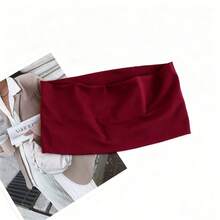 1件装男女通用纯色加宽弹力瑜伽运动头带跑步骑行户外运动吸汗带 - 多色 - 查看 10