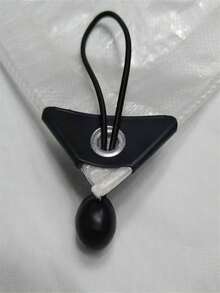 15cm Outdoor Camping Tarp Tent Fixing Elastic Rope With Plastic Ball, Camping Equipment, Camping Essentials - Multicolor - View 6