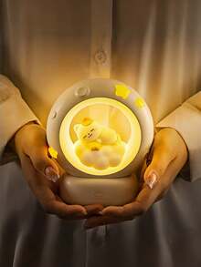 1个可充电床头睡眠灯，3档调光，亮度可调，可爱卧室客厅装饰灯，放松灯 - 彩色 - 查看 5