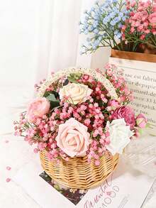 20 bông hoa baby's breath giả, gói lớn hoa baby's breath màu hồng giả thân dài, hoa trang trí sống động như thật cho bó hoa, bình hoa, trang trí đám cưới, tiệc tùng và trang trí nhà cửa, thích hợp cho Ngày Valentine, Lễ Phục Sinh, Ngày của Mẹ. - Nhiều màu - Xem 7