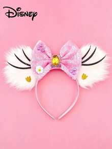 1pc Disney Daisy Duck Ear Headband, Mickey Mouse Ears Hair Hoop For Party, Holiday, Christmas Gift - Multicolor - View 1