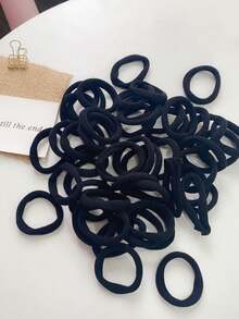 Kit Of Up To 300 Seamless Hair Ties With High Elasticity In Sweet Colors For Children And Adults - 100 件裝 - 查看 9