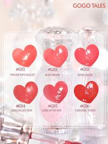 GOGO TALES GOGOTALES 甜美芭蕾透明唇彩，滋润持久，清新柔和光泽，低饱和度裸色调，玻璃般光泽，唇彩，唇膏，润唇膏，适合学生和约会使用 - G05# LAKE OF SWANS - 查看 5