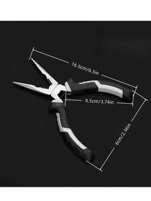 6-Inch Electrician's Pliers, Diagonal Cutting Pliers, Linesman Pliers, Multi-Function Industrial Grade Manual Clamp Tools. Suitable For Twisting, Cutting, Gripping, Fixing, Bending And All Other Manual Operations. - Black - View 10