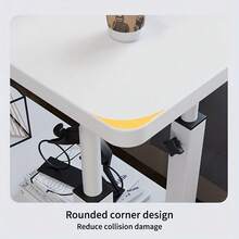 Mobile Lift Table, Computer Desk, Adjustable Height, With Wheels Bedside Computer Desk, Sofa Side Table, Two Sizes Available, Suitable For Bedroom, Dormitory Laptop Stand, Lazy Office Desk, Coffee Table, Gift - 白色 - 查看 4