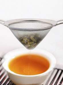 3pcs Stainless Steel Mesh Strainers, Thicker & Deeper, Kitchen Strainers With Slanted Oil Groove To Prevent Leakage, Kitchen Gadgets, Baking Tools - Multicolor - View 4