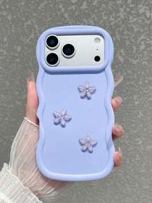这款少女浪漫的纯紫色手机壳采用独特的设计，饰以精致的紫色水晶花朵，散发出甜美可爱的魅力。 - 紫色 - 查看 3