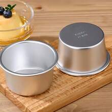 1pc/5pcs/10pcs Aluminum Round Tart Mold - Suitable For Cheesecake, Tart, Ice Cream, Caramel And Other Dessert Making - Multicolor - View 5