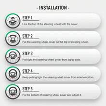 Cubierta protectora del volante antideslizante de microfibra negra universal para todas las estaciones, cubierta del volante de automóviles de seda de hielo, cubierta del volante elástico, cubierta del volante universal de 15 pulgadas - Multicolor - Ver 7