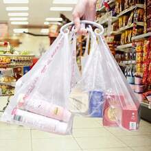 1 pieza Asa de plástico blanco de 13,3 cm de conveniencia para bolsas de la compra, herramienta de compras útil, no lastima las manos, soporte para bolsas de transporte para el hogar - 13,3 x 3 x 5 cm - Ver 5