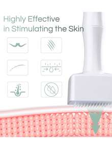 Derma Stamp Pen Manual Microneedle Stamp,Adjustable Tips 0-3.0mm For Hair, Beard And Facial Care;Facial Ice Roller,Professional Tool For Beautiful Skin-Easy And Advanced Skin Care Solution For Women And Man,Gifts For Mom And Girlfriend - White - View 3