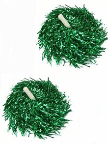 啦啦队手持毛绒球彩带绒球，带塑料手柄，轻便花球啦啦队彩球，适合成人男女啦啦队、啦啦队舞蹈、篮球、体操比赛、团队精神、运动舞蹈啦啦队用品、舞蹈表演道具 - 彩色 - 查看 18