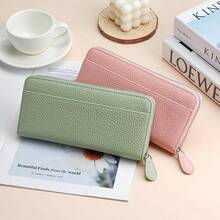 即納 長財布 レディース 小銭入れ スキミング防止 財布 コインスルー 大きく開く 多機能財布 整理整頓 収納財布 ラウンドファスナー 大容量 財布 可愛い 誕生日 ギフト プレゼント - マルチカラー - チェックする 10