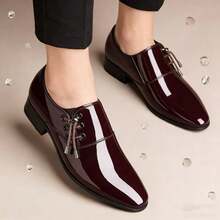 Burgundy Tuxedo Shoes - Men's Formal Footwear For Prom & Events - Brown - View 4