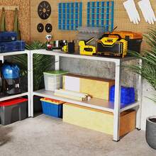 Garage Integrated Storage Racks - Silver - View 4