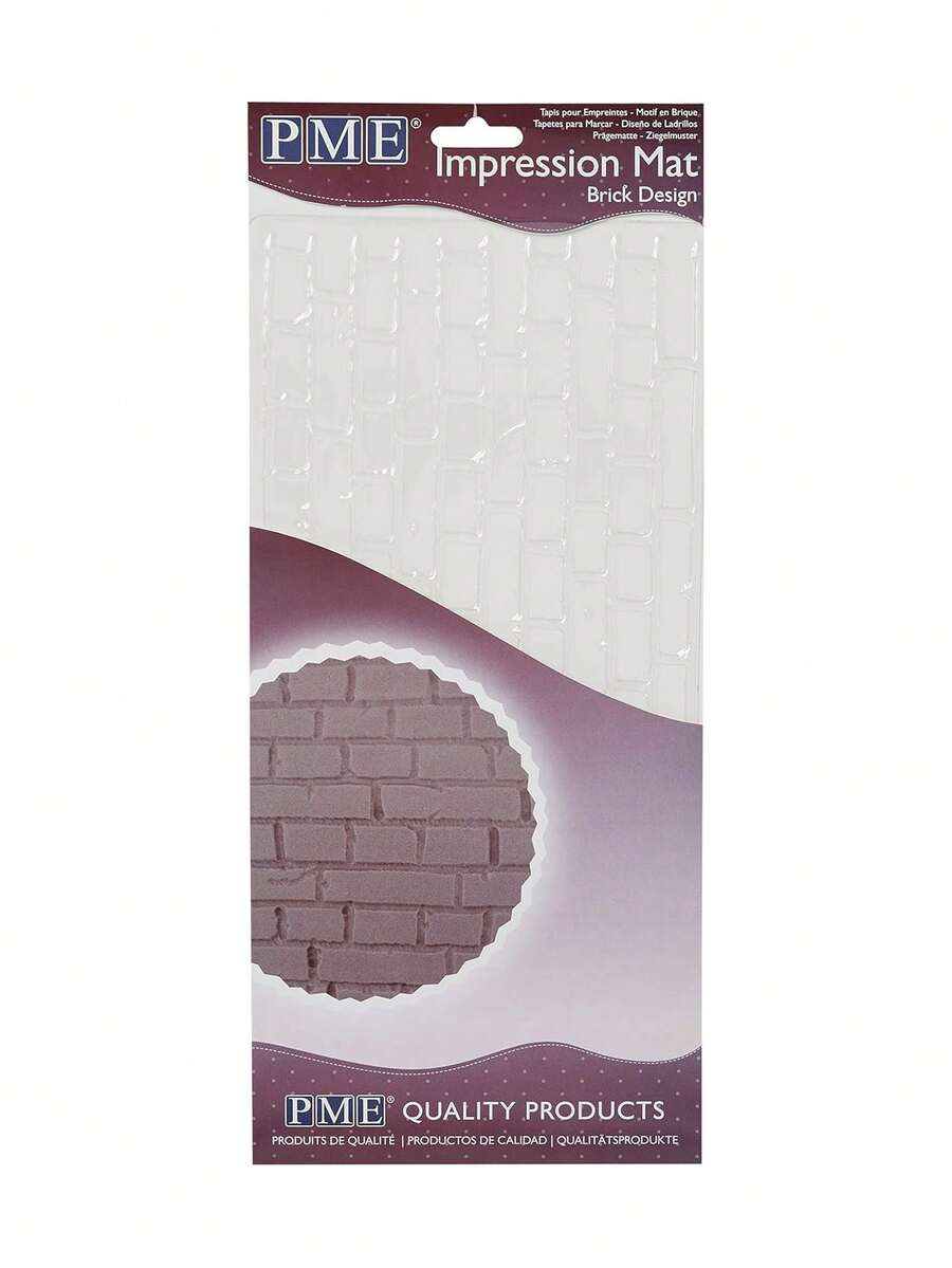 Brick Design Impression Mat, One Size, Transparent,40808290 - Multicolor - Ver 1