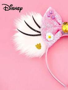 1pc Disney Daisy Duck Ear Headband, Mickey Mouse Ears Hair Hoop For Party, Holiday, Christmas Gift - Multicolor - View 2