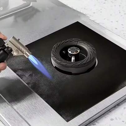 6 piezas de Alfombrillas protectoras de alta calidad reutilizables para estufas de gas - Estables a altas temperaturas, a prueba de aceite, antiadherentes, fáciles de limpiar, accesorios de cocina, Alfombrilla para estufa de gas, Funda protectora fácil de limpiar para cocina, Sin contacto con alimentos, Cubierta protectora para herramientas de cocina al aire libre