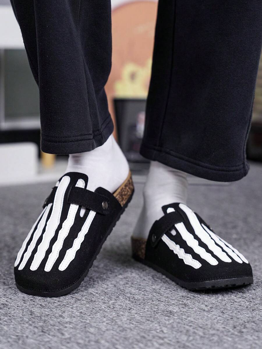 Unisex Slip-On Sandals, Durable Casual Slippers, Comfortable Driving Shoes - Black - View 1