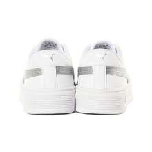 Puma 女士复古厚底休闲运动鞋 - 彪馬白-霧面銀-銀色 - 查看 4