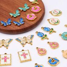 1个彩色不锈钢滴油多形状吊坠,DIY珠宝制作,手工串珠材料,工艺配件 - diy - 查看 2